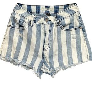 Rewash - EC - Striped Denim Shorts